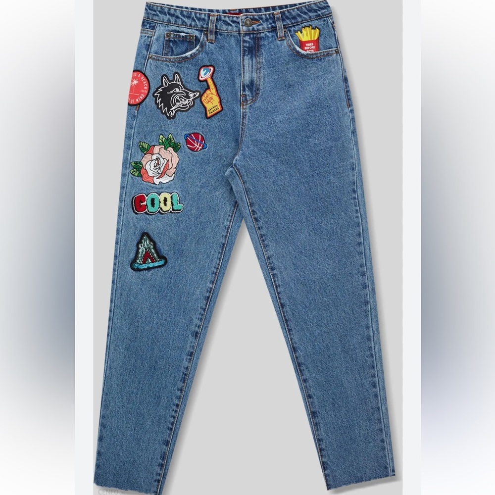 Pull And Bear Super Rare Applique Patch Retro Nov… - image 3